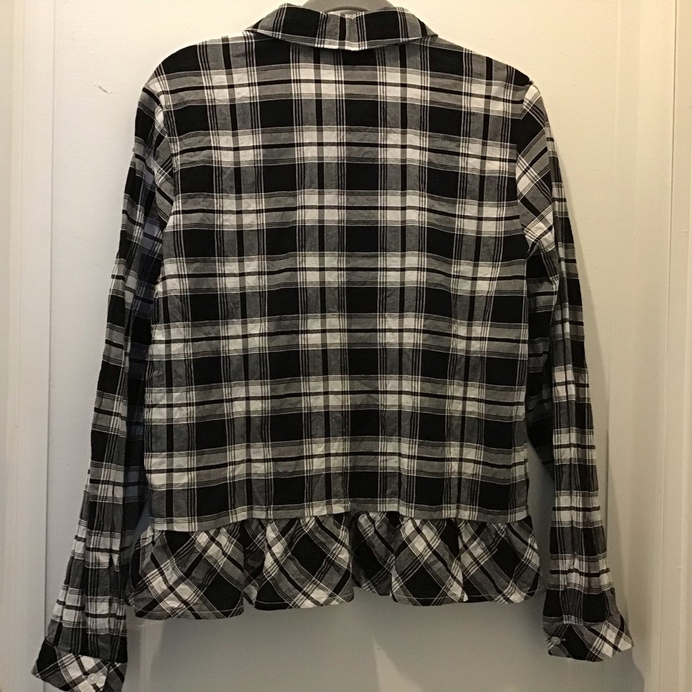 Tommy Hilfiger Button Up Plaid Top - Picture 2 of 6
